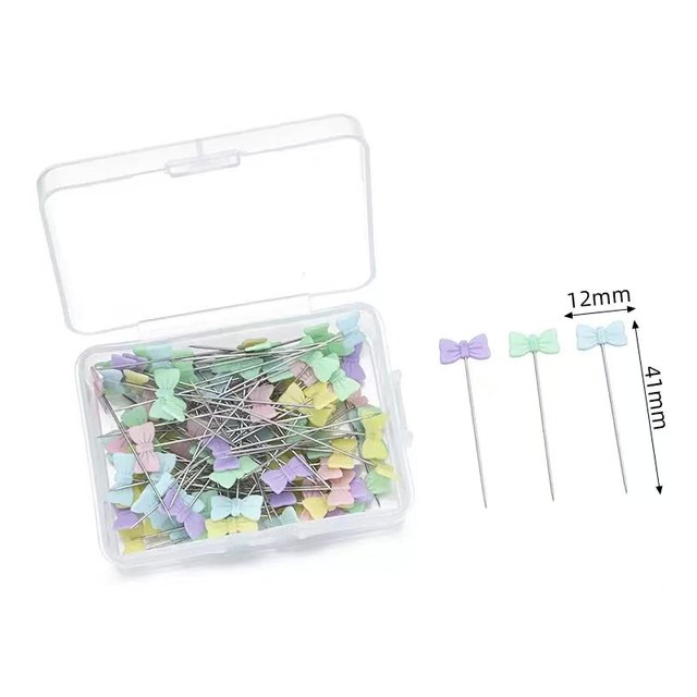 White transparent diamond positioning needle butterfly household pin cos Mao Niang packing universal fixed styling needle