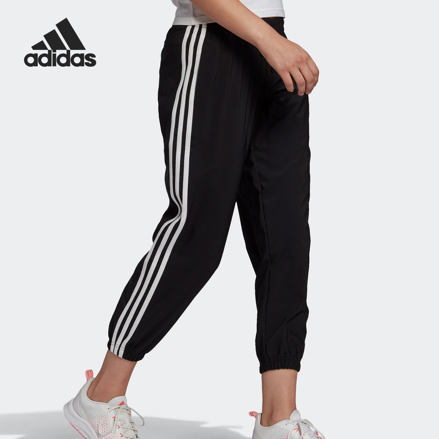 Adidas/阿迪达斯正品新款女子休闲收口运动九分长裤 GM5559-图1