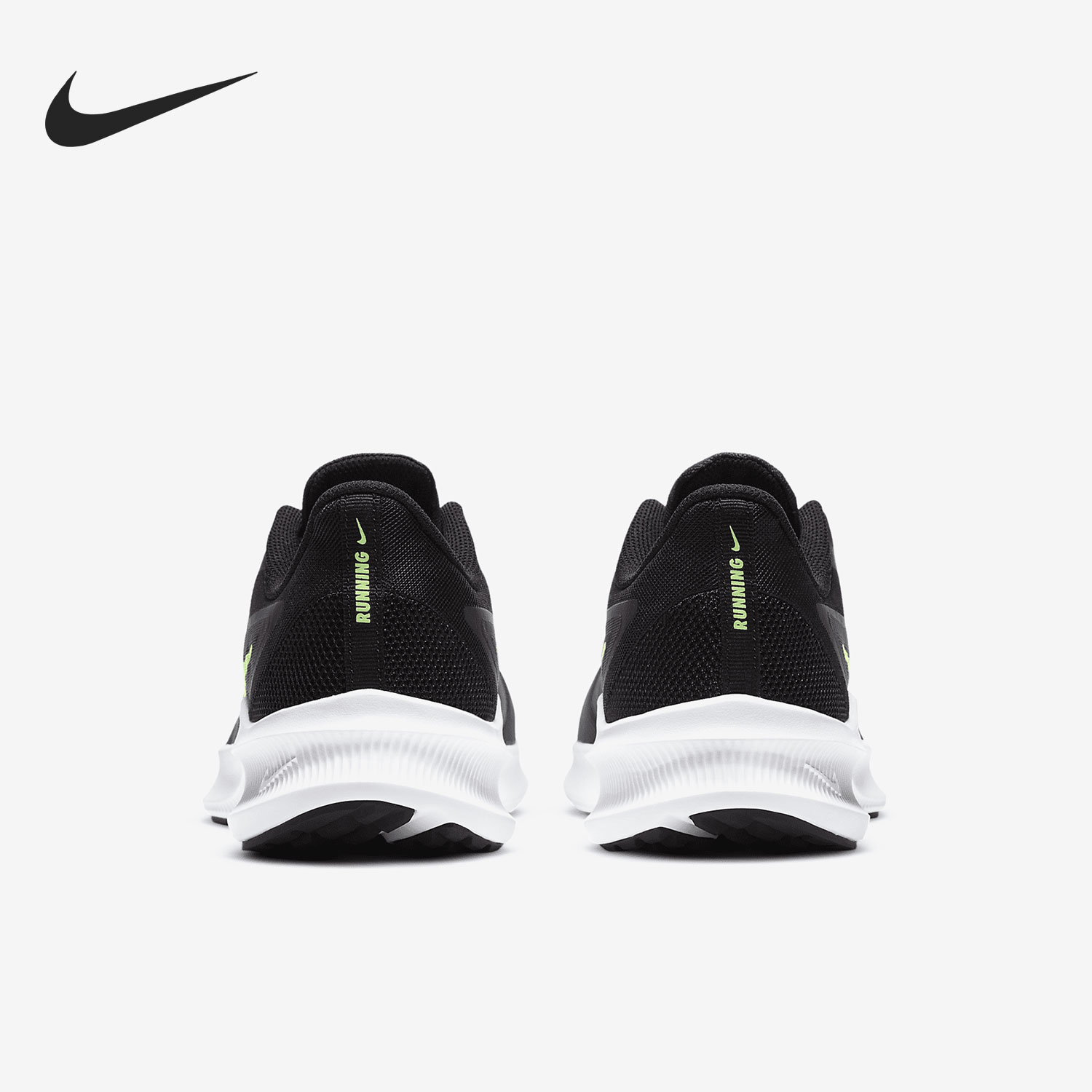 Nike/耐克Downshifter 10黑色白色绿色男子时尚跑步鞋CI9981-404 - 图2