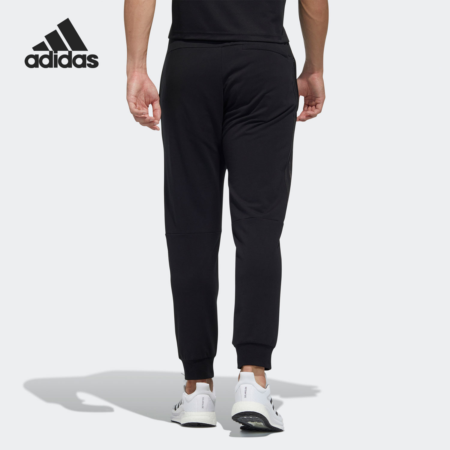 Adidas/阿迪达斯正品春季男子训练健身户外运动长裤 GP0939 - 图0