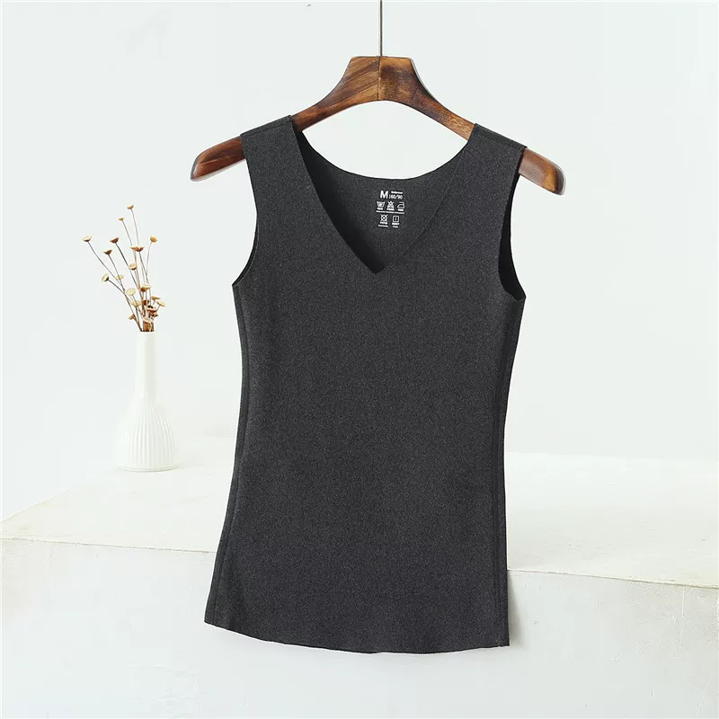 Велюровый базовый зимний топ с чашками, флисовый термобор, 2020 год, slim fit