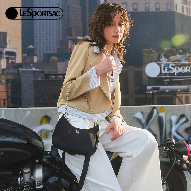 LeSportsac乐播诗新款HOBO系列简约链条通勤百搭单肩腋下包斜挎包 - 图2