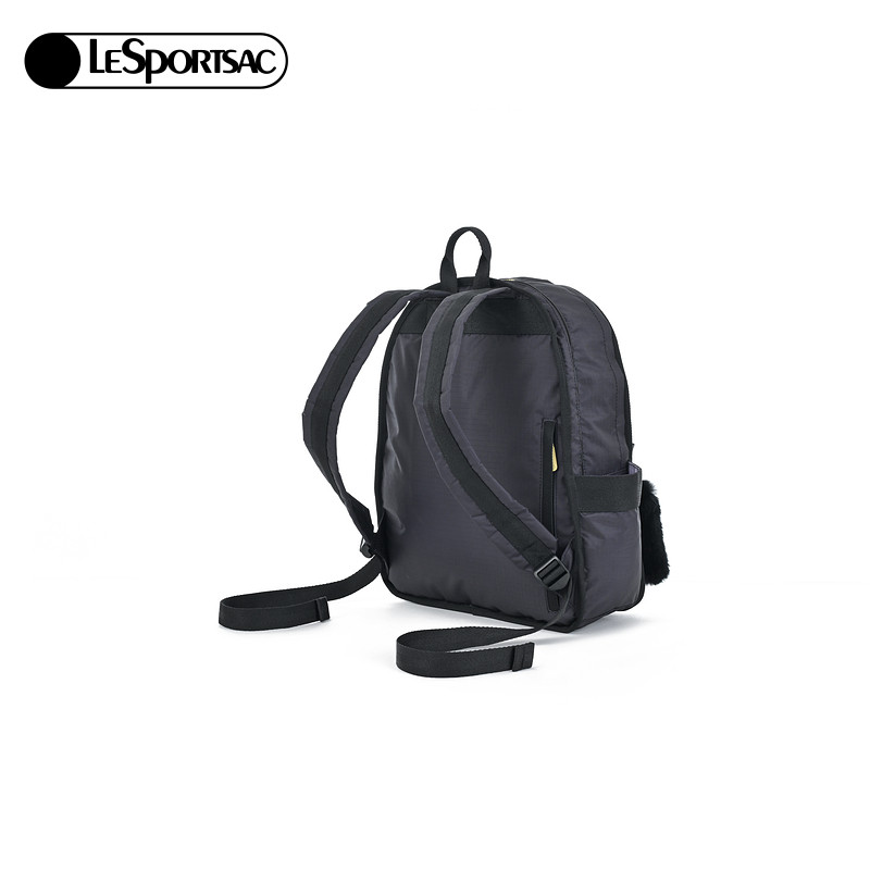 李羽桐同款LeSportsac乐播诗菜菜篮子猫猫黑色双肩包大容量女,淘宝优惠券,粉丝福利购,淘宝优惠卷