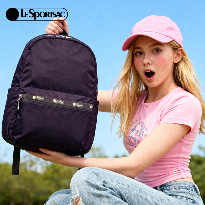 LeSportsac乐播诗新款Trendy潮流系列简约电脑背包大容量双肩包,淘宝优惠券,粉丝福利购,淘宝优惠卷