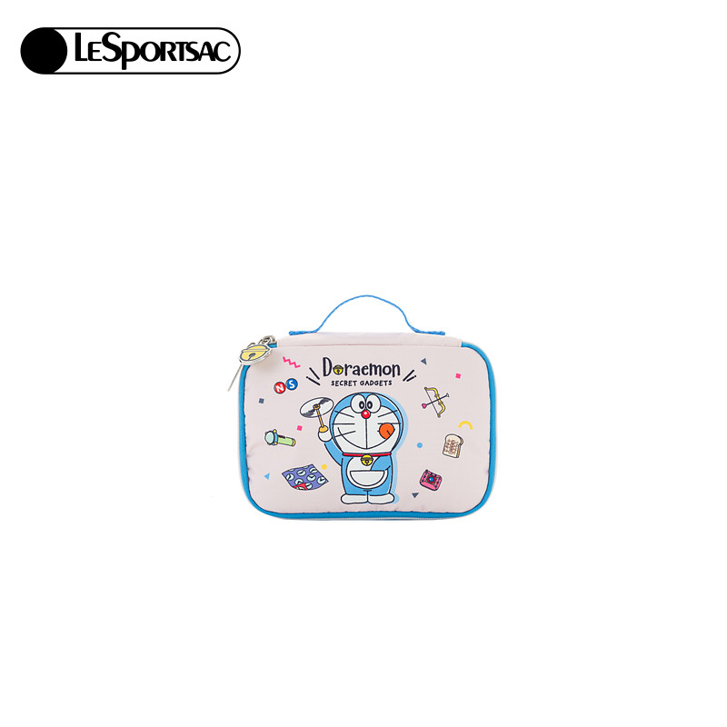 LeSportsac乐播诗携手哆啦A梦的限定设计系列可爱收纳手提化妆包,淘宝优惠券,粉丝福利购,淘宝优惠卷