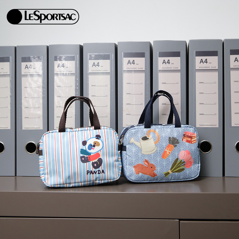 LeSportsac乐播诗新款Trendy潮流系列可爱熊猫头手拎包手拿包,淘宝优惠券,粉丝福利购,淘宝优惠卷