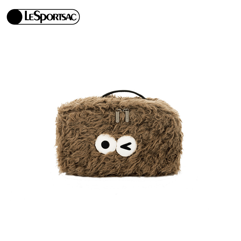 LeSportsac乐播诗新款小怪兽系列可爱秋冬款毛绒化妆包收纳手拿包,淘宝优惠券,粉丝福利购,淘宝优惠卷