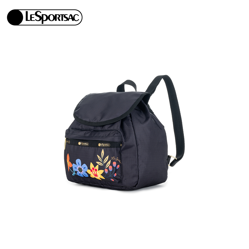 LeSportsac乐播诗2025新款罗兰花园系列双肩包欧美时尚抽绳背包女,淘宝优惠券,粉丝福利购,淘宝优惠卷