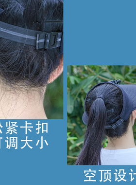 风扇帽夏季采茶干活遮阳帽大檐