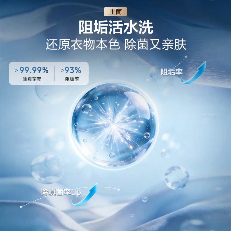 海信大薄荷2.0E5S全家筒14kg三筒洗衣机母婴内衣袜子洗烘一体套装