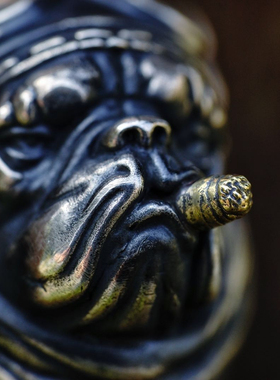 欲望车间专属手工纯银法斗犬戒指