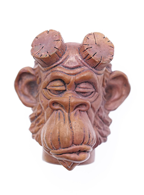 渡鸦万圣节限定地狱猫王紫铜吊坠