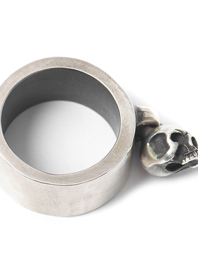 渡鸦原创欧美纯银骷髅情侣戒指