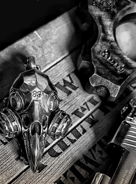 渡鸦纯银限量款蒸汽朋克乌鸦吊坠