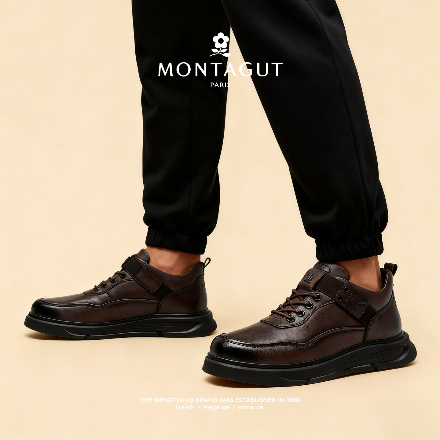 梦特娇休闲皮鞋男士冬季加绒保暖棉鞋头层牛皮软底通勤上班公务鞋,淘宝优惠券,粉丝福利购,淘宝优惠卷