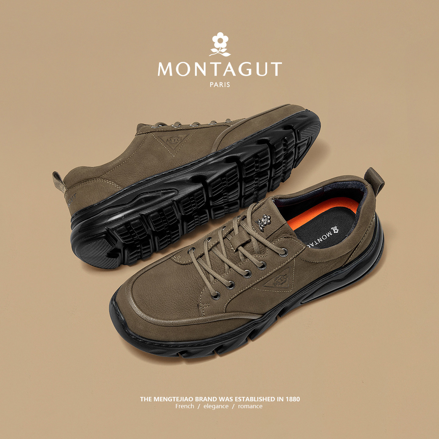 梦特娇头层牛皮男鞋春季2026新款运动软底减震户外休闲商务通勤鞋,淘宝优惠券,粉丝福利购,淘宝优惠卷