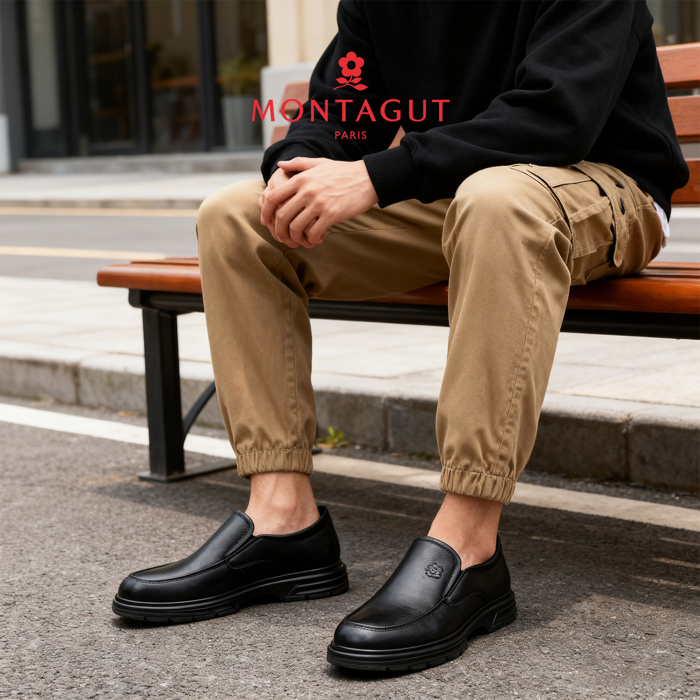 梦特娇皮鞋男头层牛皮春季办公室工作正装商务休闲冬季爸爸豆豆鞋,淘宝优惠券,粉丝福利购,淘宝优惠卷