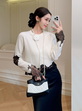 嫚渡|法式轻奢高级感山茶花配饰双层叠戴时尚珍珠项链