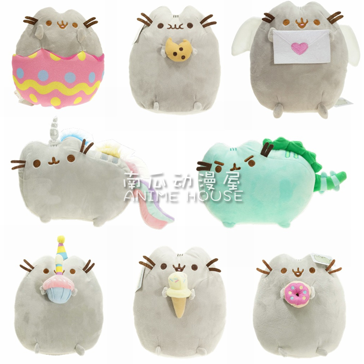 韩国 cat胖吉猫甜甜圈雪糕生日饼干独角兽毛绒玩具布娃娃 - 图0