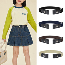 Childrens belt girls adjustable tightness pants with boy belt middle school Childrens student Xia Lazy person to collect waist deity