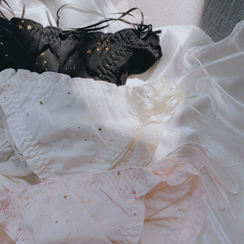 blingbling闪小星星侧系带裸感内裤 莜饰打底裤