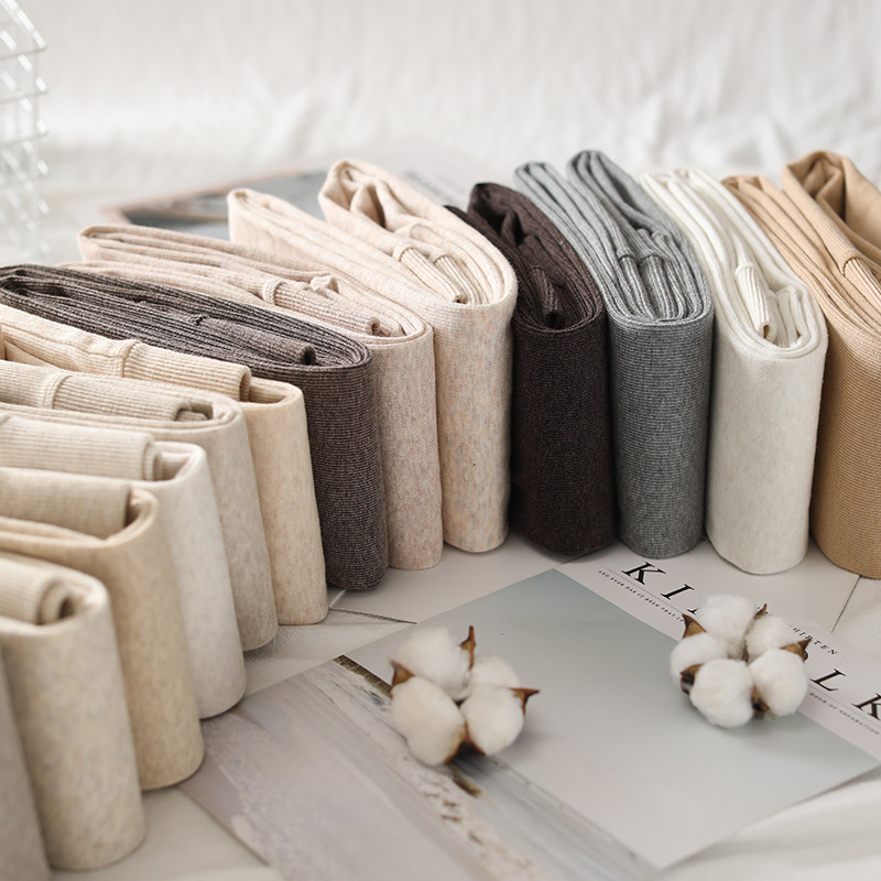 日系竖条纹外穿秋冬加绒白色连裤袜 莜饰打底裤