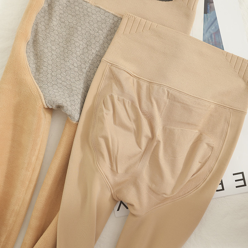 500克特厚加绒肉色加长光腿连裤袜 莜饰打底裤