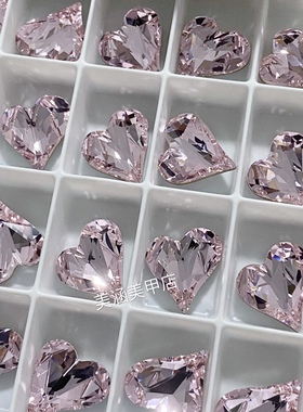 奥地利进口施家钻特定4809美甲钻歪心钻尖底异形钻DIY 508蔷薇粉