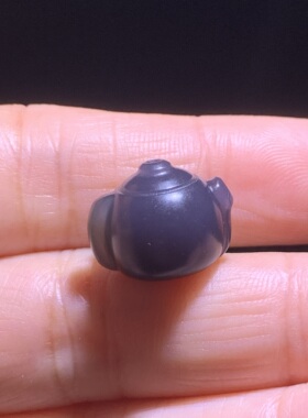 和田玉diy手工配饰烟紫把把壶把把胡帝王紫梅花小茶壶配饰小提留