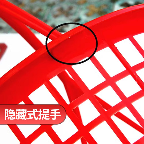 圆形塑料篮子手提草莓篮采摘塑料手提蓝一次性水果框樱桃篮子包邮 - 图1