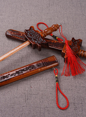 桃木太极剑带鞘工艺品