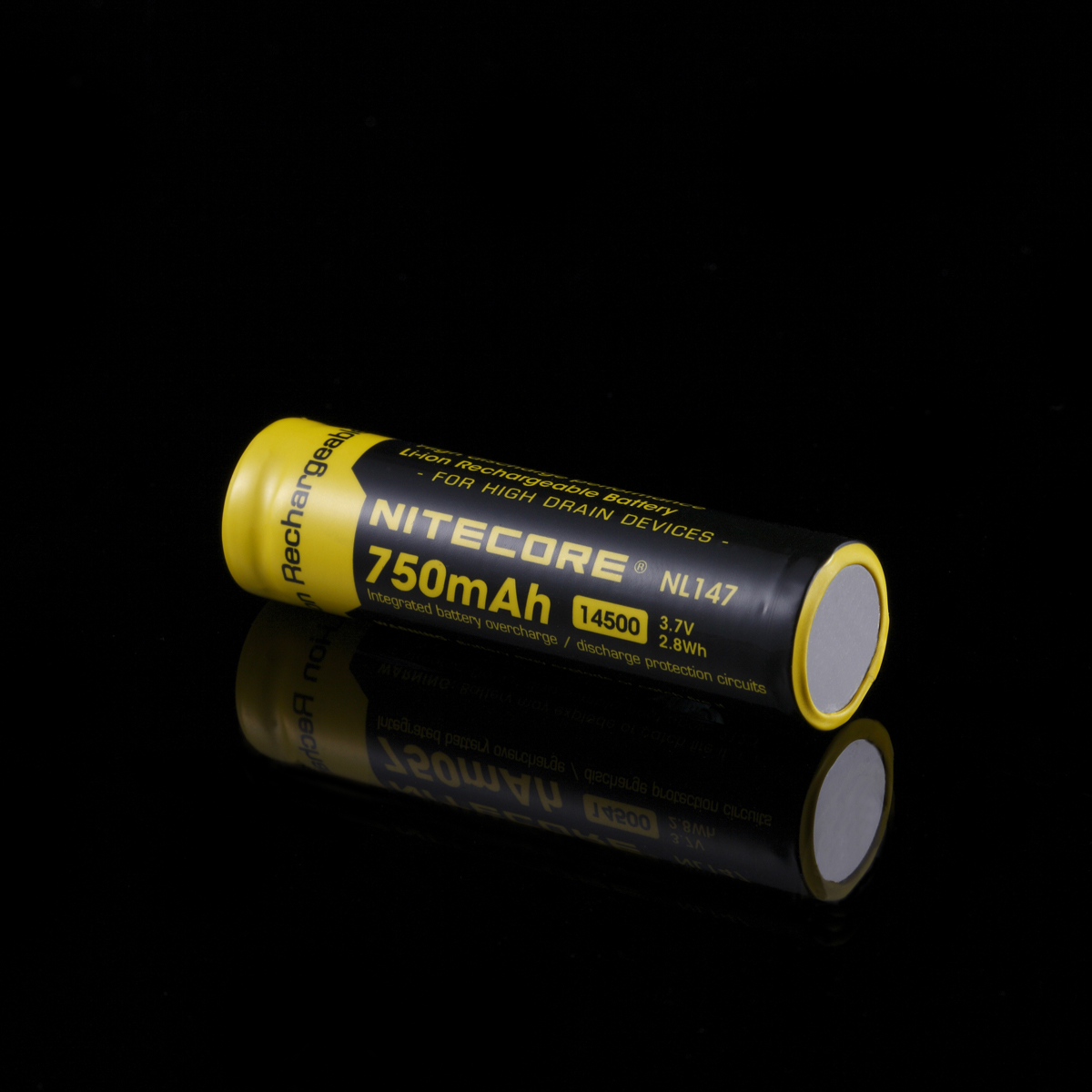 NITECORE 充電鋰電池14500 750mAh高容量充電電芯 強光手電使用