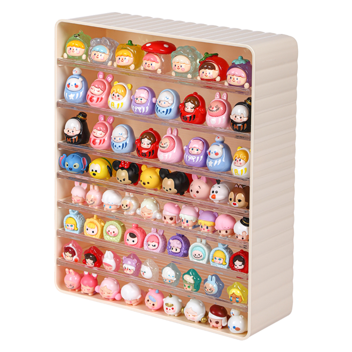 桌面萌粒收纳盒泡泡玛特公仔叠叠乐置物架盲盒展示架手办多层架子,淘宝优惠券,粉丝福利购,淘宝优惠卷