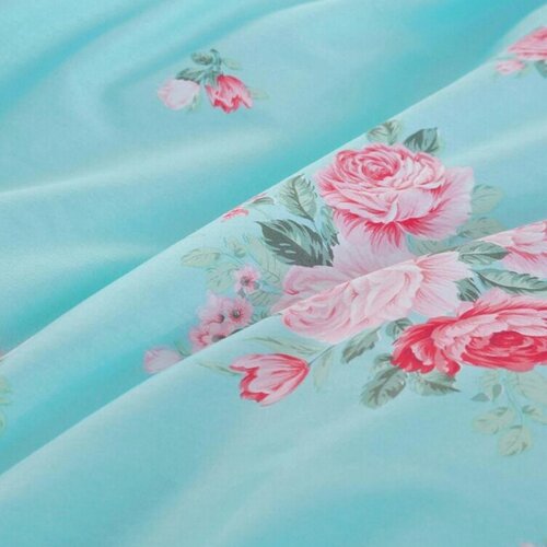 床单单件纯棉100全棉2026新款蓝色小碎花大250x270cmx290四季通用 - 图1
