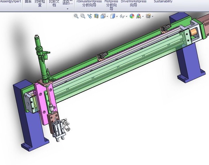 双轴直线机械手3D图纸 非标自动化设备3D图纸3D模型 - 图1