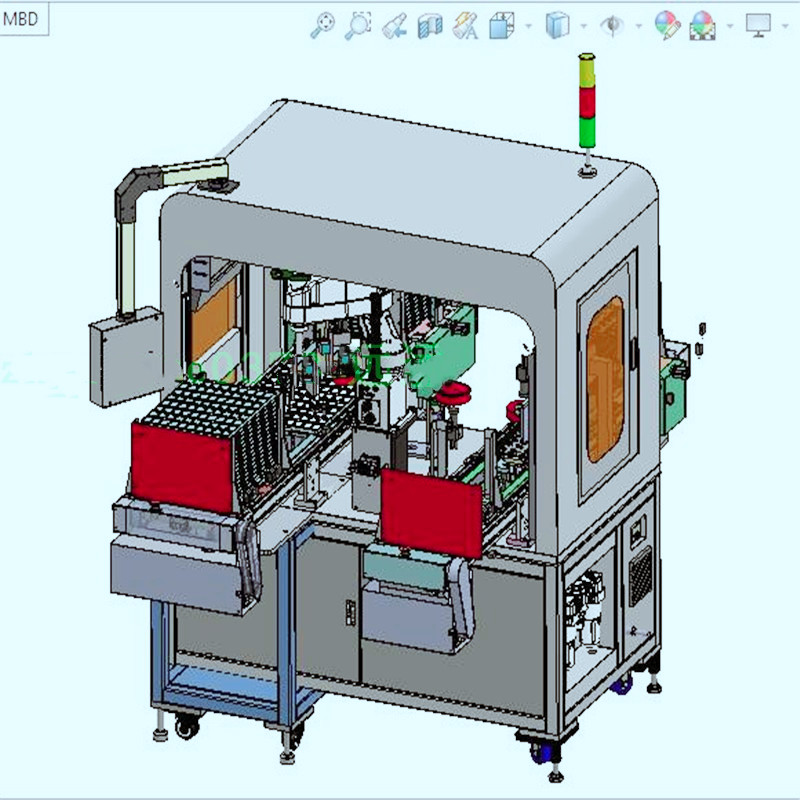 机器人自动摆盘上料机3D图纸 非标自动化机械3D图纸 - 图1