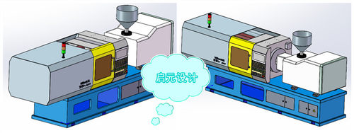 2款注塑机3d模型注塑机三维图纸注塑机SolidWorks模型图打包 - 图0