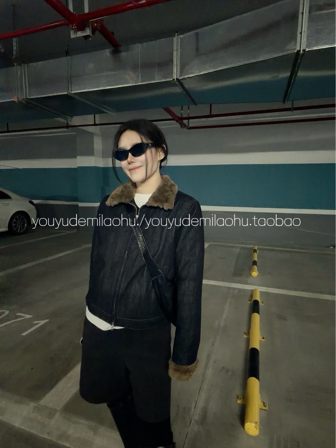 忧郁的米老虎/复古人造毛领原牛夹克薄棉服外套女冬加厚保暖上衣,淘宝优惠券,粉丝福利购,淘宝优惠卷