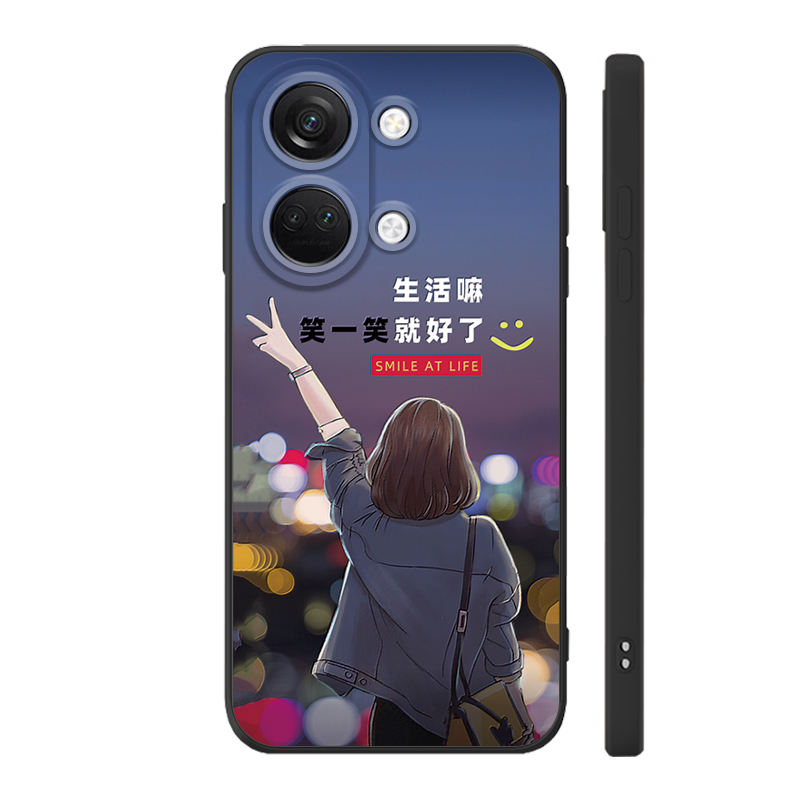 适用一加ace2v手机壳ace2v可爱oneplus ace2v新款保护套1+ace2v防摔硅胶潮男女款创意软壳镜头全包边情侣卡通 - 图1