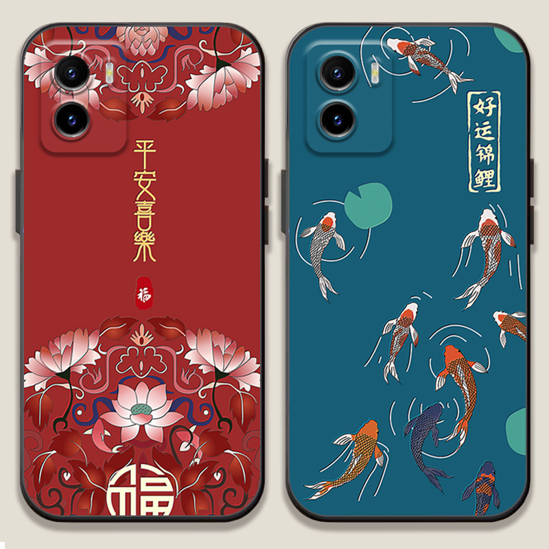 适用于vivoy10手机壳中国风viviy10手机套voviy国潮男女vivo情侣y10防摔软外壳V2140A宫廷复古v0vi维沃丫10硅 - 图0