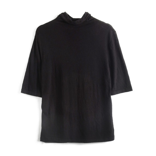 胖太太大码女装秋季新品绵羊毛高领打底针织衫五分袖625302610 - 图3