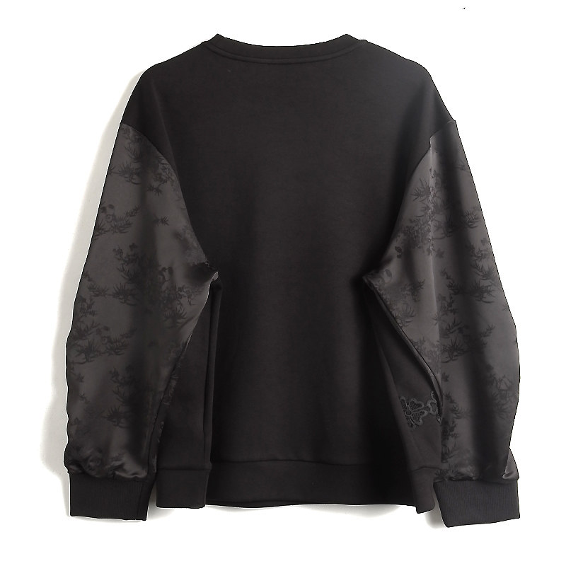 胖太太大码女装秋装新品中国风花朵套头小衫通勤打底衫324305310,淘宝优惠券,粉丝福利购,淘宝优惠卷