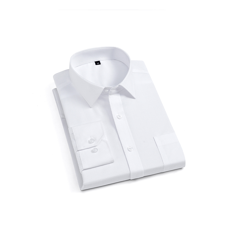 2024新款交行男士白色长短袖衬衫交通银行新行服交行工作服棉衬衣-图3