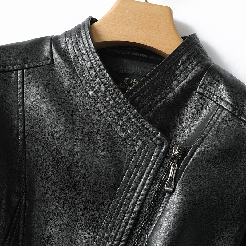 皮衣女短款修身显瘦小外套绵羊皮2025海宁新款黑色真皮机车小个子,淘宝优惠券,粉丝福利购,淘宝优惠卷