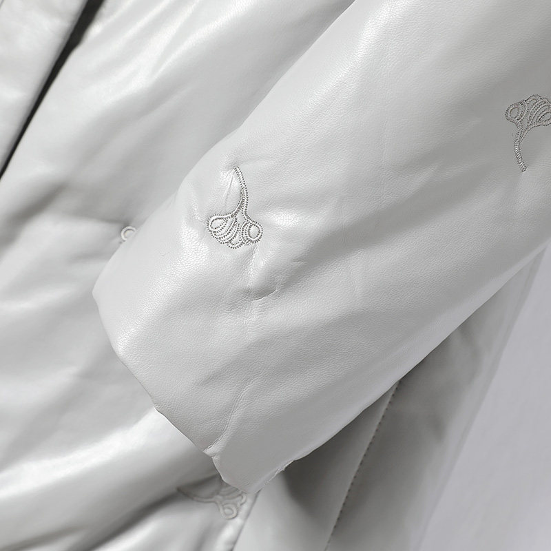 绵羊皮外套中长款连帽狐狸毛领加大码白鸭绒新款海宁真皮女皮衣,淘宝优惠券,粉丝福利购,淘宝优惠卷