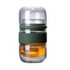 Glass travel tea set suit carry-on tea cup two