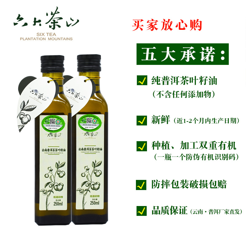 古树茶油有机普洱茶叶籽油一斤云南山茶油食用油精品野生茶籽油