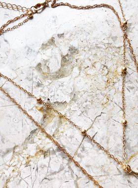 欧美ins风博主同款多层次项链