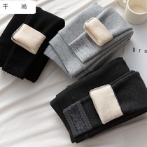 Thread plus suede underpants woman autumn winter thickened outside wearing autumn pants tight fit trousers warm cotton pants