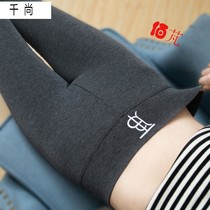 Autumn winter beating underpants female outside wearing plus suede thickened high waist display slim Han version 100 lap small leggings Thickened Warm Cotton Pants
